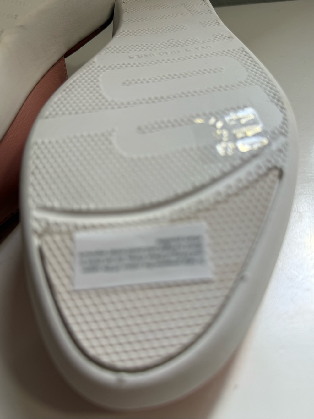 Fitflop serene mule size 8.5 Pink Leather Slip-On Mule with White Platform - Picture 6 of 8